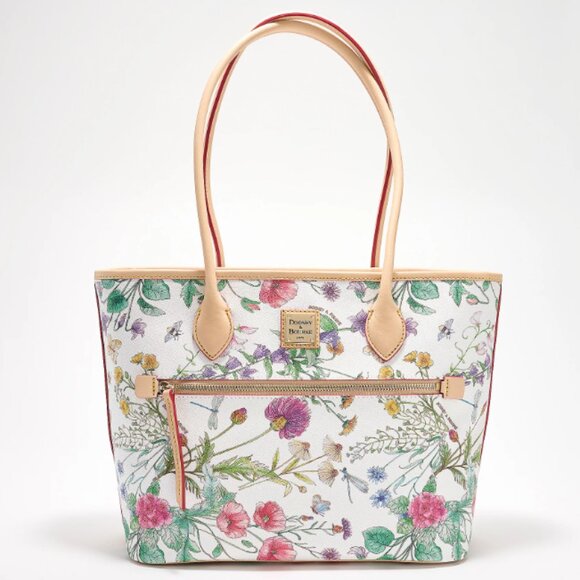 Dooney & Bourke Coated Cotton Botanical Tote  0370 - Picture 1 of 4